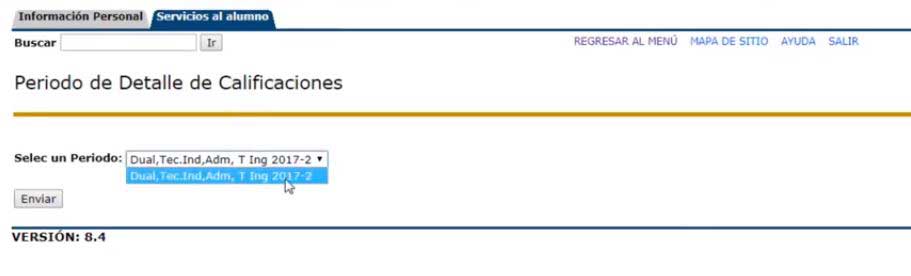 detalle de calificaciones en sinfo senati